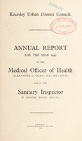 view [Report 1942] / Medical Officer of Health, Kearsley U.D.C.