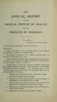 view [Report 1911] / Medical Officer of Health, Keighley Borough.