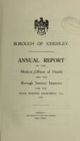 view [Report 1925] / Medical Officer of Health, Keighley Borough.