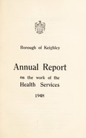 view [Report 1948] / Medical Officer of Health, Keighley Borough.