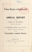 view [Report 1941] / Medical Officer of Health, Kenilworth U.D.C.