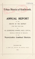 view [Report 1944] / Medical Officer of Health, Kenilworth U.D.C.