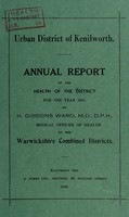 view [Report 1945] / Medical Officer of Health, Kenilworth U.D.C.