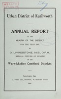 view [Report 1955] / Medical Officer of Health, Kenilworth U.D.C.