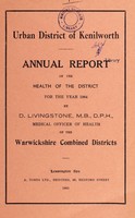 view [Report 1964] / Medical Officer of Health, Kenilworth U.D.C.