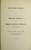 view [Report 1938] / Medical Officer of Health, Kent County Council.