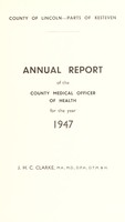 view [Report 1947] / Medical Officer of Health, Parts of Kesteven / Kesteven County Council (Lincolnshire).