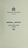 view [Report 1963] / Medical Officer of Health, Parts of Kesteven / Kesteven County Council (Lincolnshire).