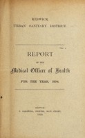 view [Report 1894] / Medical Officer of Health, Keswick U.D.C.