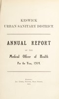 view [Report 1914] / Medical Officer of Health, Keswick U.D.C.