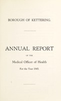 view [Report 1945] / Medical Officer of Health, Kettering Borough.