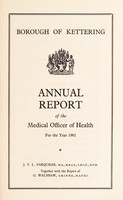 view [Report 1961] / Medical Officer of Health, Kettering Borough.