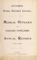 view [Report 1896] / Medical Officer of Health, Kettering R.D.C.