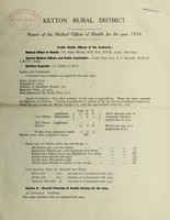 view [Report 1938] / Medical Officer of Health, Ketton R.D.C.