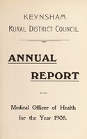 view [Report 1908] / Medical Officer of Health, Keynsham R.D.C.