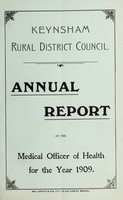 view [Report 1909] / Medical Officer of Health, Keynsham R.D.C.