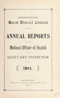 view [Report 1911] / Medical Officer of Health, Kidderminster R.D.C.