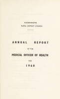 view [Report 1960] / Medical Officer of Health, Kidderminster R.D.C.