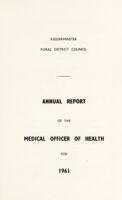 view [Report 1961] / Medical Officer of Health, Kidderminster R.D.C.