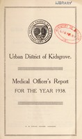 view [Report 1938] / Medical Officer of Health, Kidsgrove U.D.C.