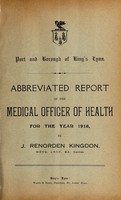 view [Report 1918] / Medical Officer of Health, King's Lynn Borough & Port.