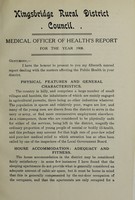 view [Report 1908] / Medical Officer of Health, Kingsbridge R.D.C.