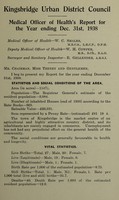 view [Report 1938] / Medical Officer of Health, Kingsbridge U.D.C.