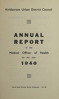 view [Report 1940] / Medical Officer of Health, Kirkburton U.D.C.