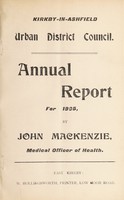 view [Report 1905] / Medical Officer of Health, Kirkby-in-Ashfield U.D.C.