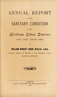 view [Report 1894] / Medical Officer of Health, Kirkham U.D.C.