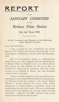 view [Report 1918] / Medical Officer of Health, Kirkham U.D.C.