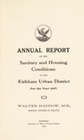 view [Report 1937] / Medical Officer of Health, Kirkham U.D.C.