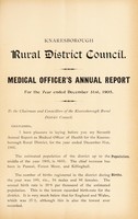 view [Report 1905] / Medical Officer of Health, Knaresborough R.D.C.