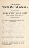 view [Report 1908] / Medical Officer of Health, Knaresborough R.D.C.