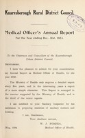 view [Report 1923] / Medical Officer of Health, Knaresborough R.D.C.