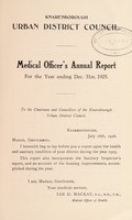 view [Report 1925] / Medical Officer of Health, Knaresborough U.D.C.