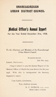 view [Report 1938] / Medical Officer of Health, Knaresborough U.D.C.