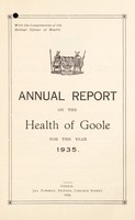 view [Report 1935] / Medical Officer of Health, Goole Borough.