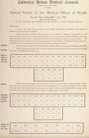 view [Report 1908] / Medical Officer of Health, Calverley U.D.C.