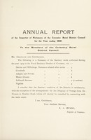 view [Report 1909] / Medical Officer of Health, Coventry R.D.C.