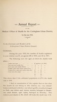 view [Report 1913] / Medical Officer of Health, Cottingham U.D.C.