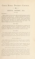 view [Report 1913] / Medical Officer of Health, Crick R.D.C.