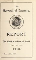 view [Report 1913] / Medical Officer of Health, Daventry Borough.