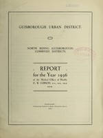 view [Report 1936] / Medical Officer of Health, Guisborough U.D.C.