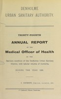 view [Report 1908] / Medical Officer of Health, Denholme U.D.C.