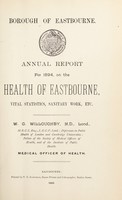 view [Report 1894] / Medical Officer of Health, Eastbourne County Borough.