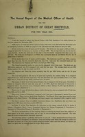 view [Report 1908] / Medical Officer of Health, Driffield U.D.C.