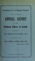 view [Report 1919] / Medical Officer of Health, Downham Market R.D.C.