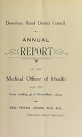 view [Report 1913] / Medical Officer of Health, Downham Market R.D.C.