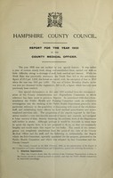 view [Report 1923] / Medical Officer of Health, Hampshire County Council.